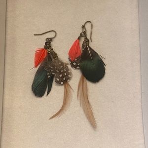 Feathered earrings